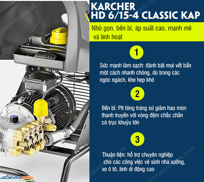 Máy phun áp lực Karcher HD 6-15-4 Classic KAP